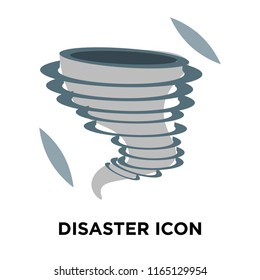 Disaster icon vector isolated on white background, Disaster transparent sign , insurance symbols