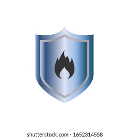 Disaster Insurance Icon. Illustration of Fire Protection  As A Simple Vector Sign & Trendy Symbol  for Design and Websites, Presentation or Apps Elements.
