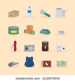 disaster kit, emergency equipment set