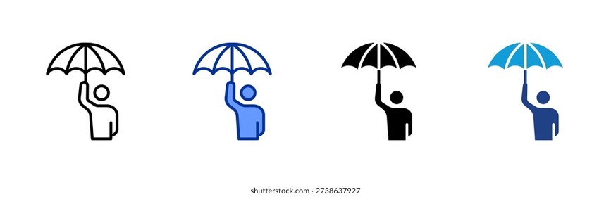 Disaster Preparedness icon set multiple style collection
