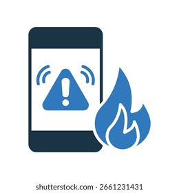 Icono de prevención de desastres Ilustración vectorial mixta