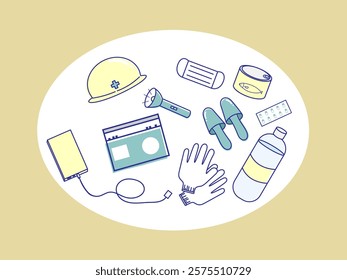 It is disaster prevention illustration.