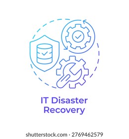 IT disaster recovery blue