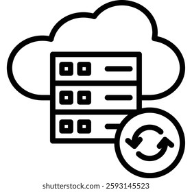 Disaster Recovery Glyph Icon Design For Personal nad Commercial Use