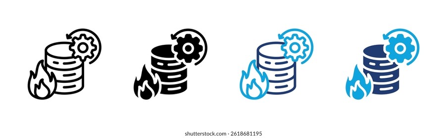 Disaster Recovery Icon Element For Design