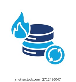 Disaster Recovery-Symbol - Gemischte Vektorgrafik