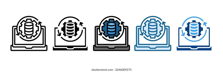 It Disaster Recovery Icon Set Multiple Style Collection