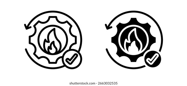 Disaster Recovery mehrere Symbol-Set von two.line und Glyphe Vektorgrafik