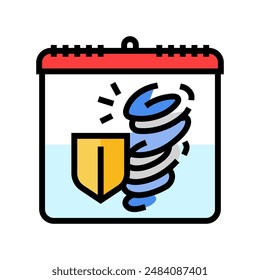 disaster reduction international day color icon vector. disaster reduction international day sign. isolated symbol illustration