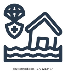 Icono de la Asistencia de ayuda humanitaria de socorro en caso de desastre
