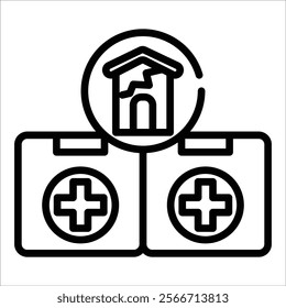 Disaster Relief Icon Element For Design