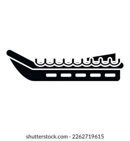 Disaster rescue boat icon simple vector. Life sea. Jacket power
