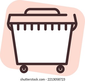 Contaminación por desastres, ilustración, vector sobre fondo blanco.