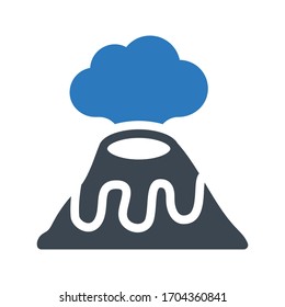 disaster vector glyph color icon 