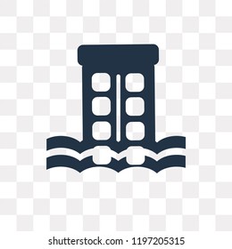 Disaster vector icon isolated on transparent background, Disaster transparency concept can be used web and mobile