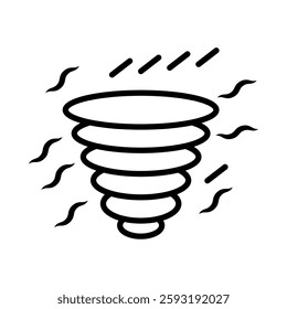 Disaster Vector Line Icon Design