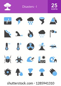 Disasters Filled Icons