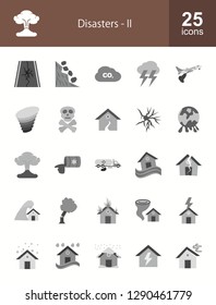 Disasters Flat Icons