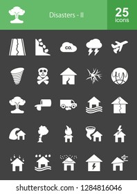 Disasters Glyph Icons
