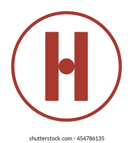 Disbalance icon. Flat design. 