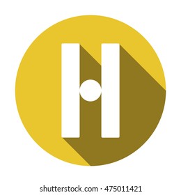 Disbalance icon. Flat design. 
