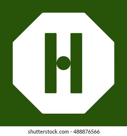 Disbalance icon. Flat design. 
