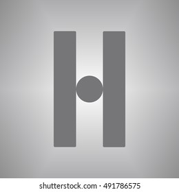 Disbalance icon. Flat design. 