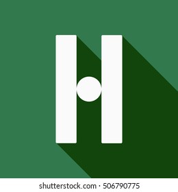 Disbalance icon. Flat design. 