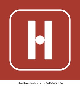 Disbalance icon. Flat design. 