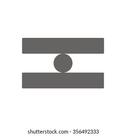 disbalance  icon, vector illustration. Flat design style