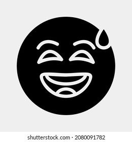 Disbelief emoji icon vector illustration in solid style, use for website mobile app presentation