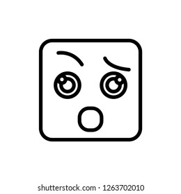 Disbelief vector icon