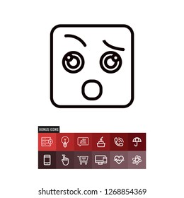 Disbelief vector icon