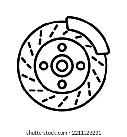 Disc Brake icon. Brake Disc sign. vector illustration