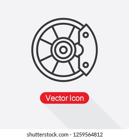 Disc Brake Icon Vector Illustration Eps10