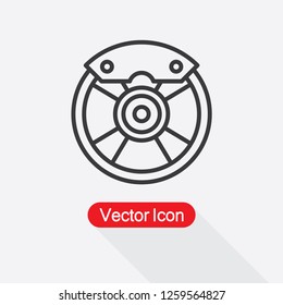 Disc Brake Icon Vector Illustration Eps10