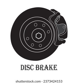 Disc brake icon vector illustration symbol design