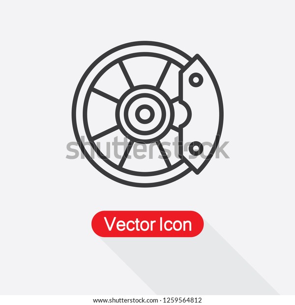 Disc Brake Icon\
Vector Illustration Eps10