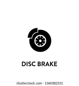 disc brake icon vector. disc brake sign on white background. disc brake icon for web and app