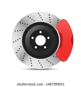 Disc Brake Illustration Racing Vector