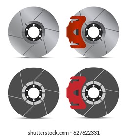 Disc brake isolated icon