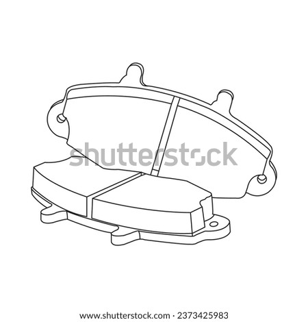 Disc brake lining icon vector illustration design