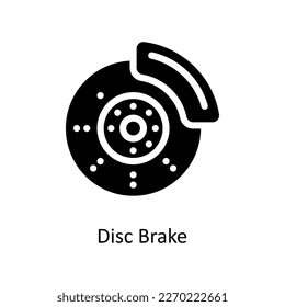 Disc brake Vector  Solid Icons. Simple stock illustration stock