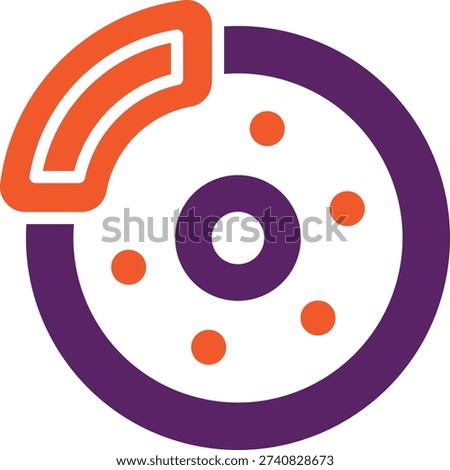 Disc break Vector Icon Design Illustration