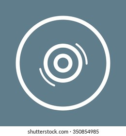 Disc, cds, dvd icon vector image. Can also be used for IT and communication. Suitable for web apps, mobile apps and print media.