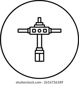 Disc Detainer vector icon. Can be used for printing, mobile and web applications.