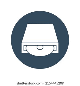 disc drive Vector icon which is suitable for commercial work and easily modify or edit it

