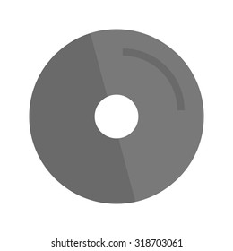 Disc, dvd, media icon vector image. Can also be used for computer hardware, computer network and connection. Suitable for use on web apps, mobile apps and print media.