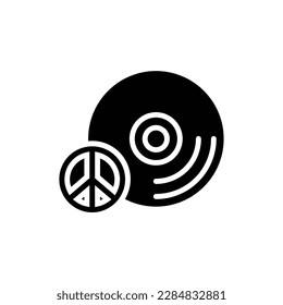 Disc Filled Icon Vector Illustration