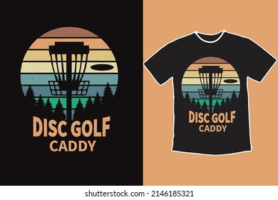 Disc Golf Caddy T Shirt Design